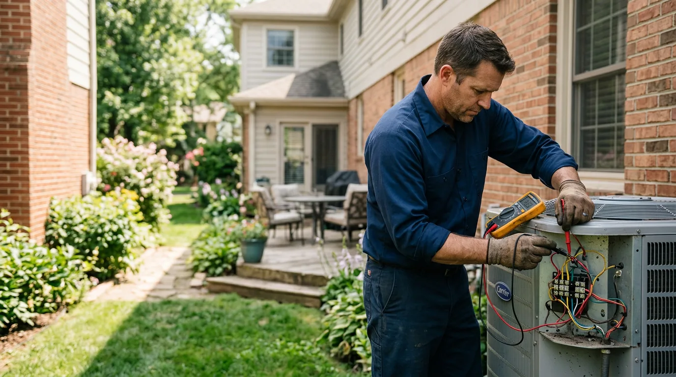 HVAC technician working near Bondsville, MA